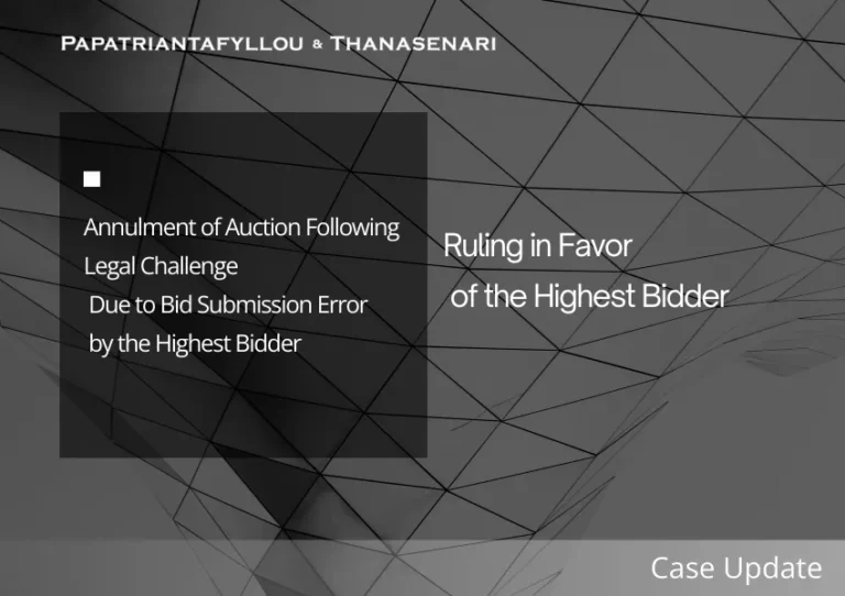 Electronic auction annulled after bid submission error by the highest bidder